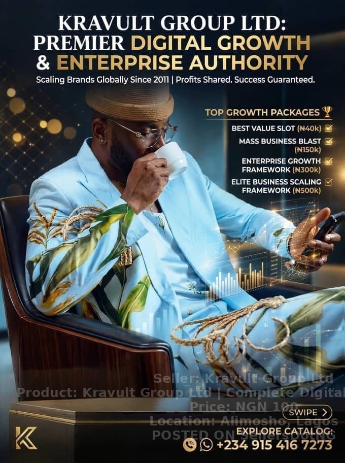 Kravult Group Ltd | Complete Digital Growth & Tech Solutions. image - ₦100 in Lagos | SellersDotNG