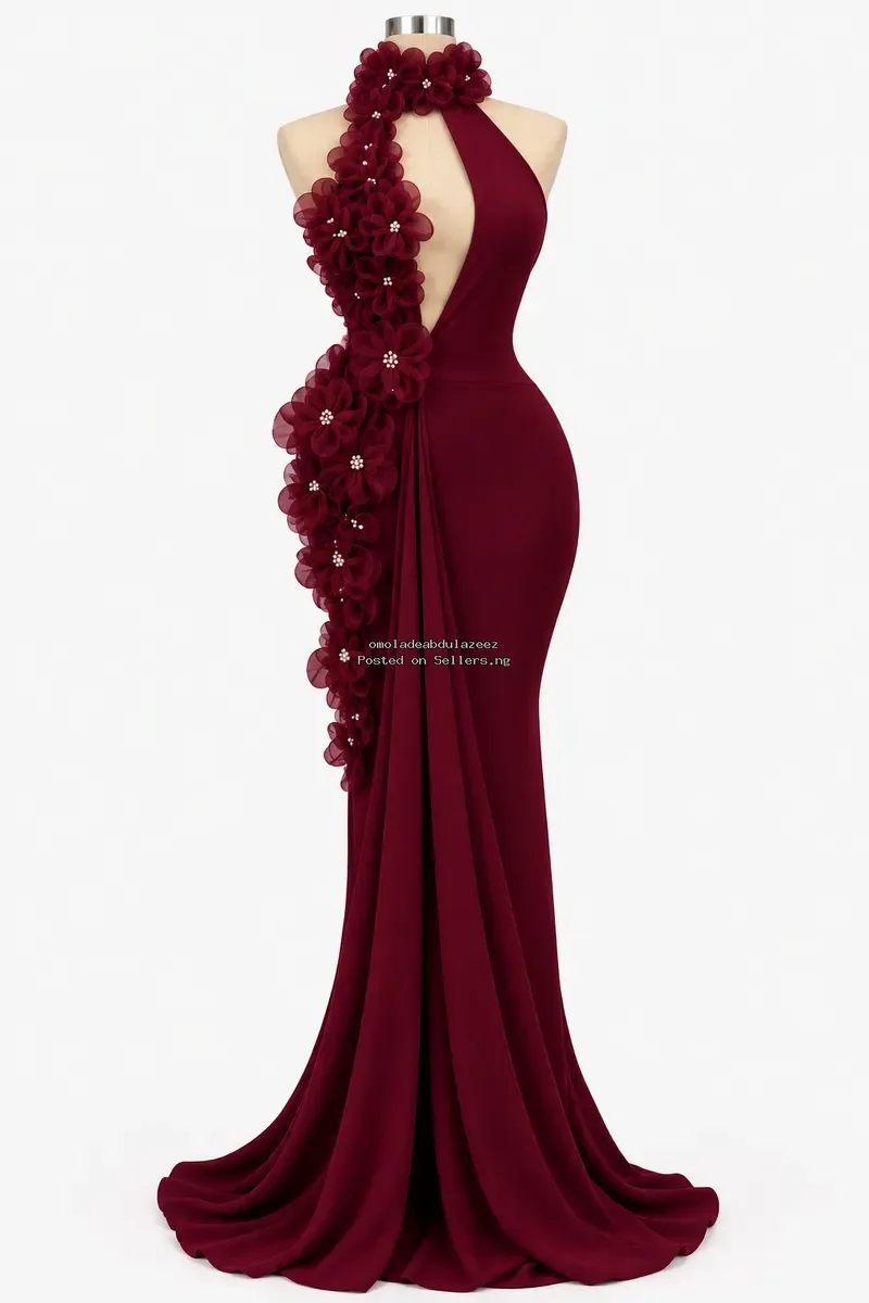 Mermaid floral gown - ₦40,000 in Lagos | SellersDotNG
