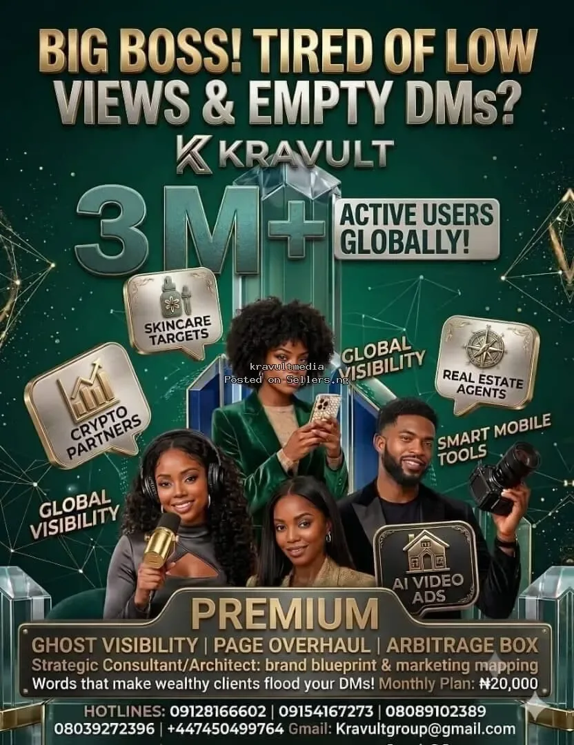 Fix Low Views & Empty DMs: Lead Gen & AI Ads (₦50k Bonus) - ₦1 in Lagos | SellersDotNG