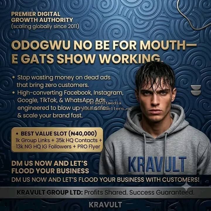 Facebook & WhatsApp Ads Nigeria | Kravult Group image - ₦1,000 in Lagos | SellersDotNG