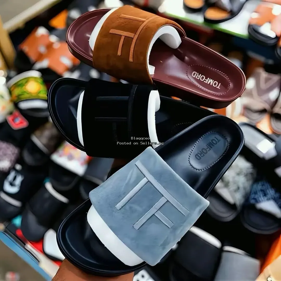 BRADE HARRISON SUEDE SLIDES - ₦48,000 in Lagos | SellersDotNG