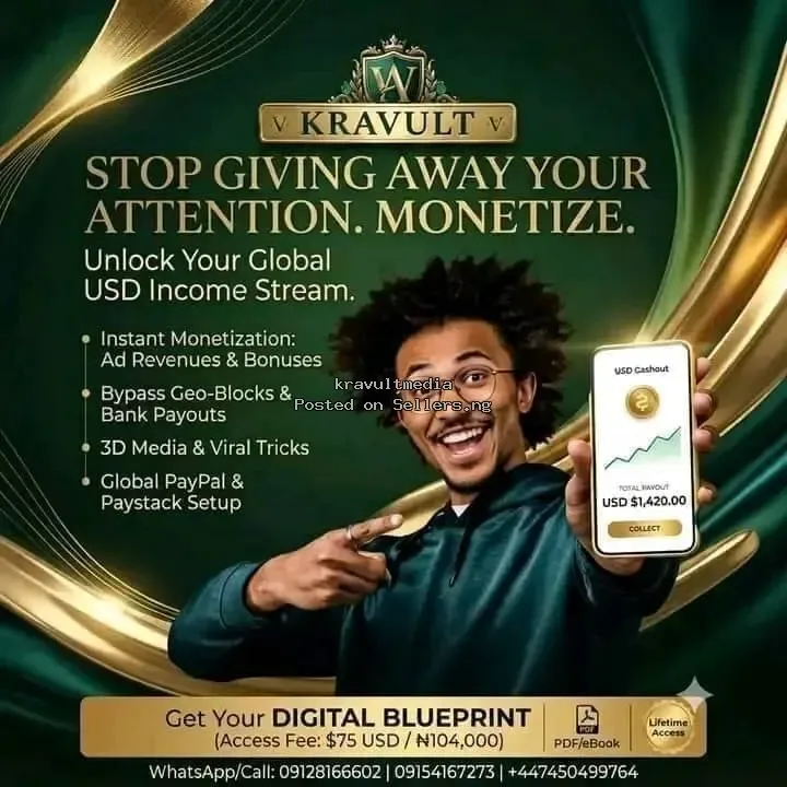 How to Monetize Social Media & Get USD Payouts in Nigeria - ₦104,000 in Lagos | SellersDotNG