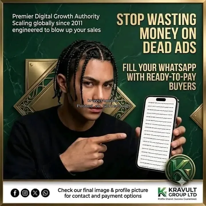 Facebook & WhatsApp Ads Nigeria | Kravult Group - ₦1,000 in Lagos | SellersDotNG